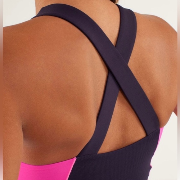 Lululemon Athletica Spin it to Win it tank top - pink & purple, size: 8 - Picture 7 of 8